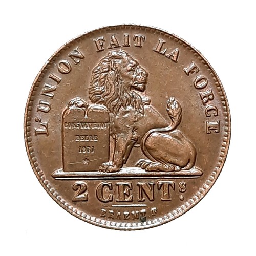 Belgio 2 cent - [nc], 1909