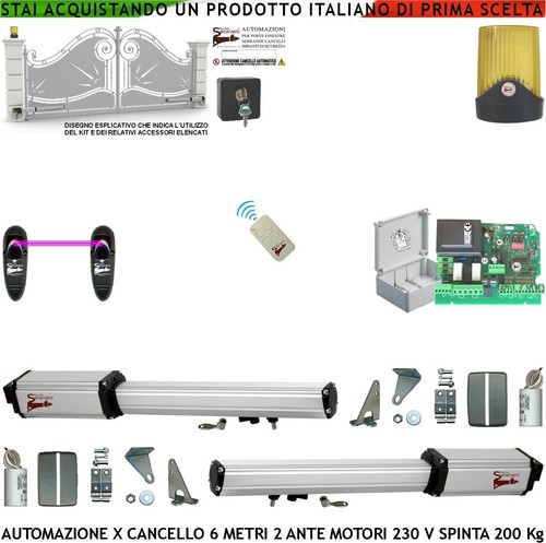 Kit automazione cancello mt - cancello, 6