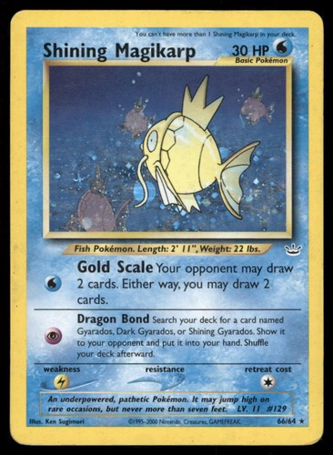 Carta pokemon shining magikarp - pokemon,