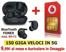 Auricolare BlueTooth alta qualità INCLUSO Sim dati con 150 Giga High Speed in 5G