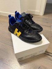 Hogan-3R Sneakers Uomo Pelle Nera/Blue con H Gialla – Originali NR. 41