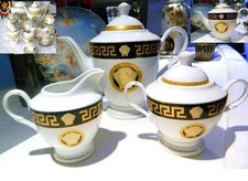 Servizio da Caffe'  /Thè MEDUSA Davinci edition , 24kt Gold.