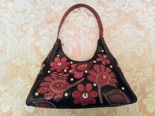 Borsa Braccialini pelle marrone pochette zaino tote bag busta spalla mano