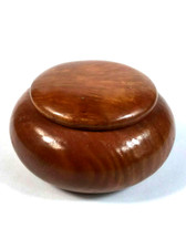 Scatolina in Legno Radica di Erica Piccolo Contenitore Artigianale da Collezione