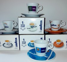 LAVAZZA 4 TAZZINE CAFFÈ TENNIS SLAM WIMBLEDON GARROS OPEN AUSTRALIAN COFFEE CUPS
