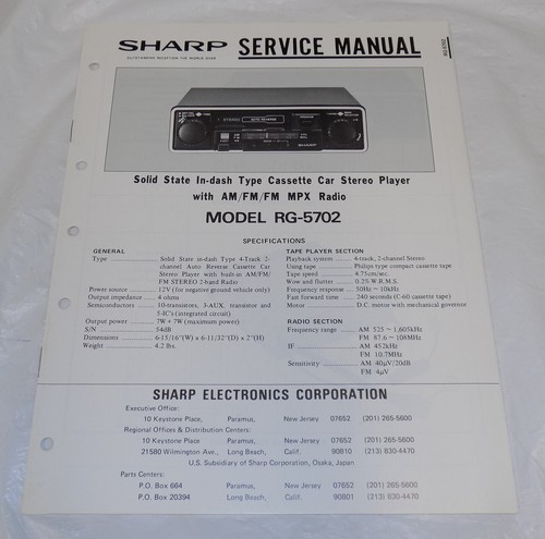 Sharp electronics manuale - manuale, di