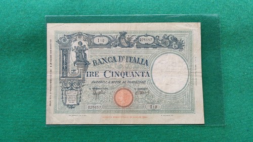Regno itali banconota 50 - da,