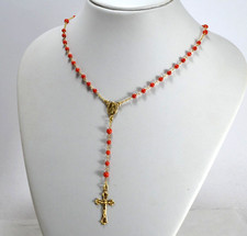 Collana rosario oro giallo - collana,