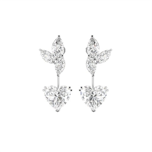 Orecchini oro bianco 18 - in,