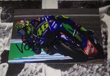AUTOGRAFO VALENTINO ROSSI FOTO HAND SIGNED MOTO GP YAMAHA VR 46 CAMPIONE LEGEND