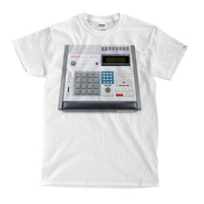 T-shirt bianca MPC 60 Akai mpc60 - spedizione veloce! Alta Qualità!