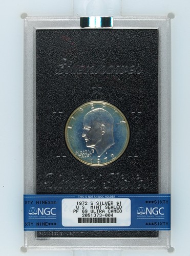 1972 eisenhower ngc pf69 - ngc,
