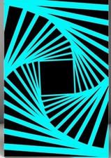 Geometric Spiral Optical Art