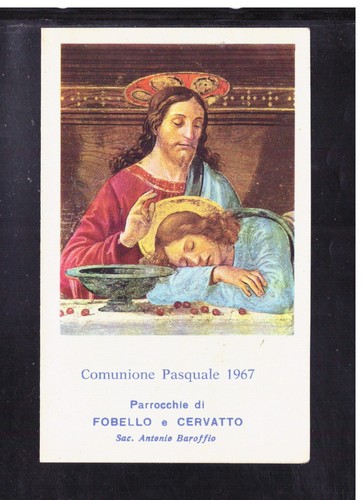Santino ricordo comunione - santino,