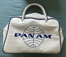 Borsa PAN AM "Orion", originale, stile vintage certificato da Pan Am White, NUOVA NT