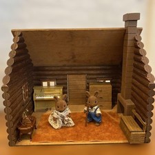 Sylvanian Families Set Capanna di Legno Vintage 1986 Memory Time Casa in Legno Giappone