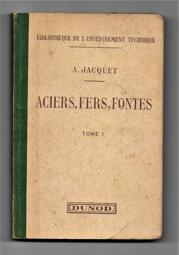Aciers fers fontes - aciers,,