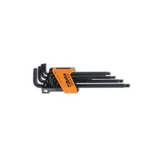 SERIE 8 CHIAVI TORX MASCHIO PIEGATE ESTREMITA' SFERA LUNGHE 97BRTXL/SC8