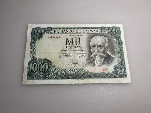 Billete 1000 pesetas 1971 - billete,