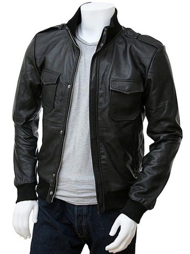Giacca bomber pelle vero - giacca,