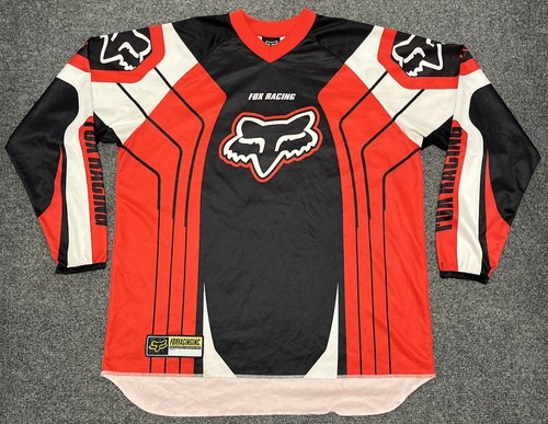 Maglia fox racing - rossa, nera
