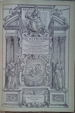Palladio I QUATTRO LIBRI DELL'ARCHITETTURA Hoepli 
