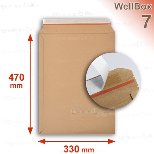 Enveloppes carton rigide - 50,