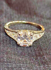 3Ct Asscher Diamanti Finti