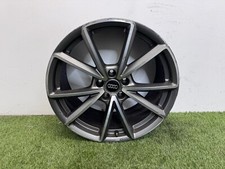 CERCHIO IN LEGA AUDI A4 S4 S-LINE RAGGI V 19" GRIGIO 8,5J 8W0601025BD ORIGINALE 