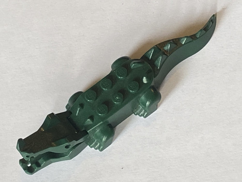 Lego dark green alligator - lego,