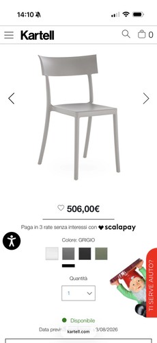 Sedia catwalk kartell pezzi - sedia, 4