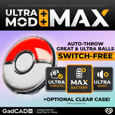 Ultra Mod: MAX - NEW SWITCH-FREE Pokémon Go Plus + Auto-Catcher Mod (Dim LED)