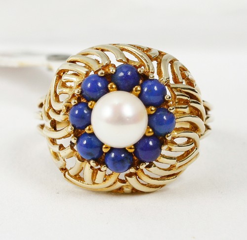 Anello oro 585 con perla - con,
