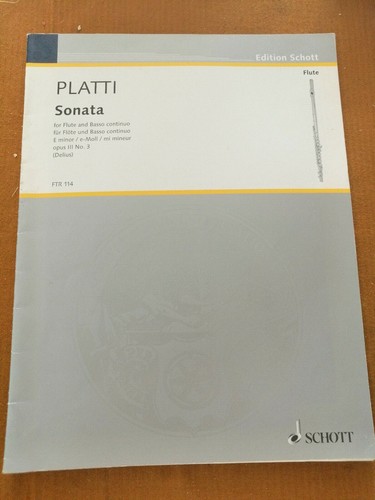 Platti sonata for flate - platti, and