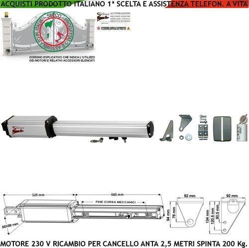 Pistone cancello automatico - pistone,