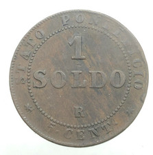 Stato Pontificio  1  Soldo 1867 - Papa Pio IX
