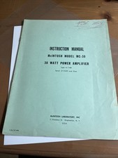 McIntosh MC-30 Amplificatore