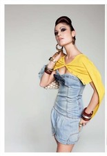 ABITO IN DENIM JEANS DI COTONE