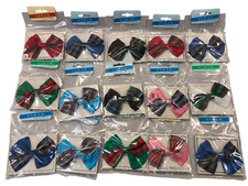 15 FERMAGLI CAPELLI FIOCCO SCOZZESE TARTAN PINZE MOLLETTE ACCESSORI VINTAGE CM10