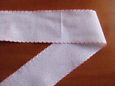 1mt Bordo Bordura Fascia in tela aida da ricamare H 5 cm colore rosa