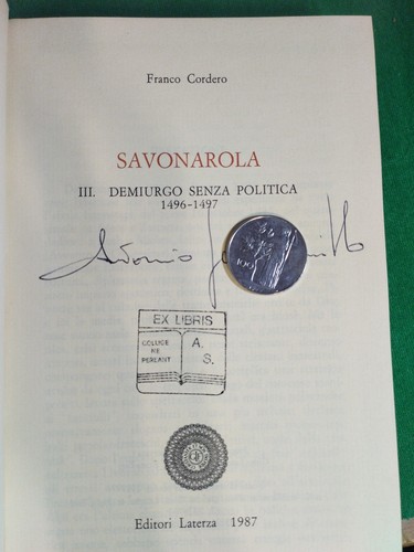 Savonarola volume iii - savonarola,