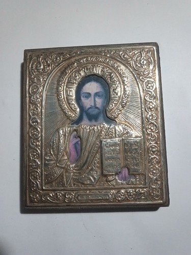 Icona gesù argento - icona, 10