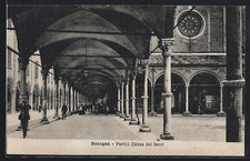 Bologna, Porticato dei Servi, cartolina 