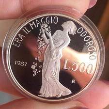 500 LIRE 1987 GIACOMO LEOPARDI