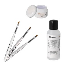 Gel UV Classic Gel Indurente Trasparente 5ml Incl. 3 Pz. Pinselset E Detergente