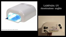 LAMPADA FORNETTO UV 36W , RICOSTRUZIONE UNGHIE GEL , BIANCA - USATA