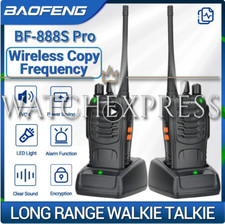 RADIO BAOFENG BF-888S UHF WALKIE TALKIES 400-470MHz RICETRASMITTENTE 2 PEZZI