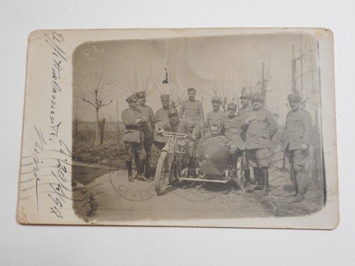 Cartolina militare sidecar - cartolina,