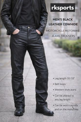 Pantalone jeans uomo - uomo, pelle