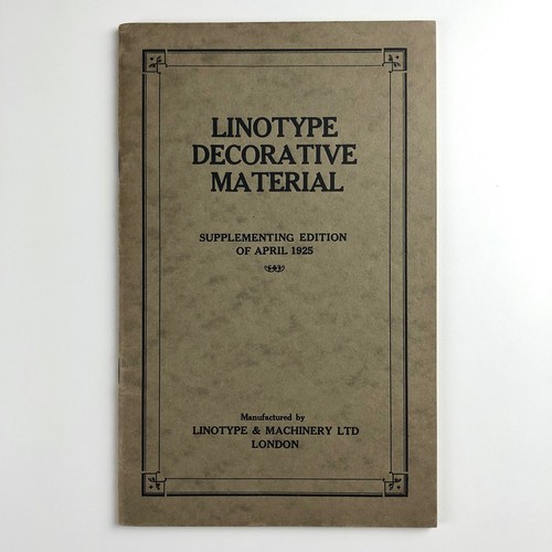 Linotype decorative material - decorative,